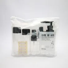 7 шт./компл. Портативный перелет Размеры бутылка упаковки жидкости контейнеры шампунь крем косметика Refilable бутылки Прямая