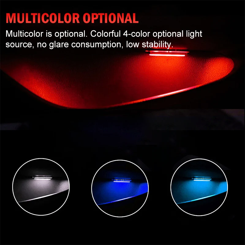4PCs Set Bowl handle Armrest Light Car Door Interior Light LED Atmosphere Light Auto Interior Door Light Decorative Lamp 4PCs Set Bowl handle Armrest Light Car Door Interior Light LED Atmosphere Light Auto Interior Door Light Decorative Lamp