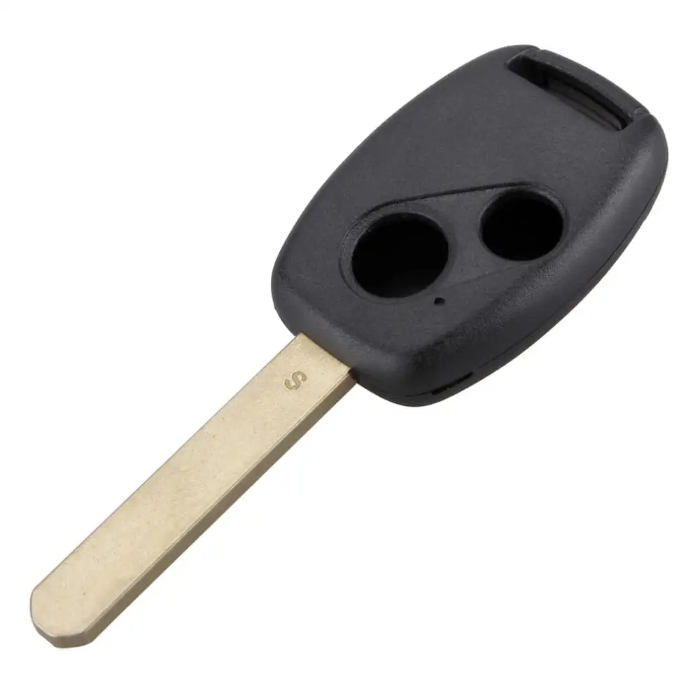 Черный 2 кнопки авто ключ чехол в виде ракушки без ключа дистанционного Fob ЗАМЕНА