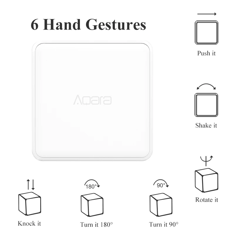 Контроллер Magic Cube Aqara Zigbee шесть действий подключение к хабу aqara Gateway 3 для