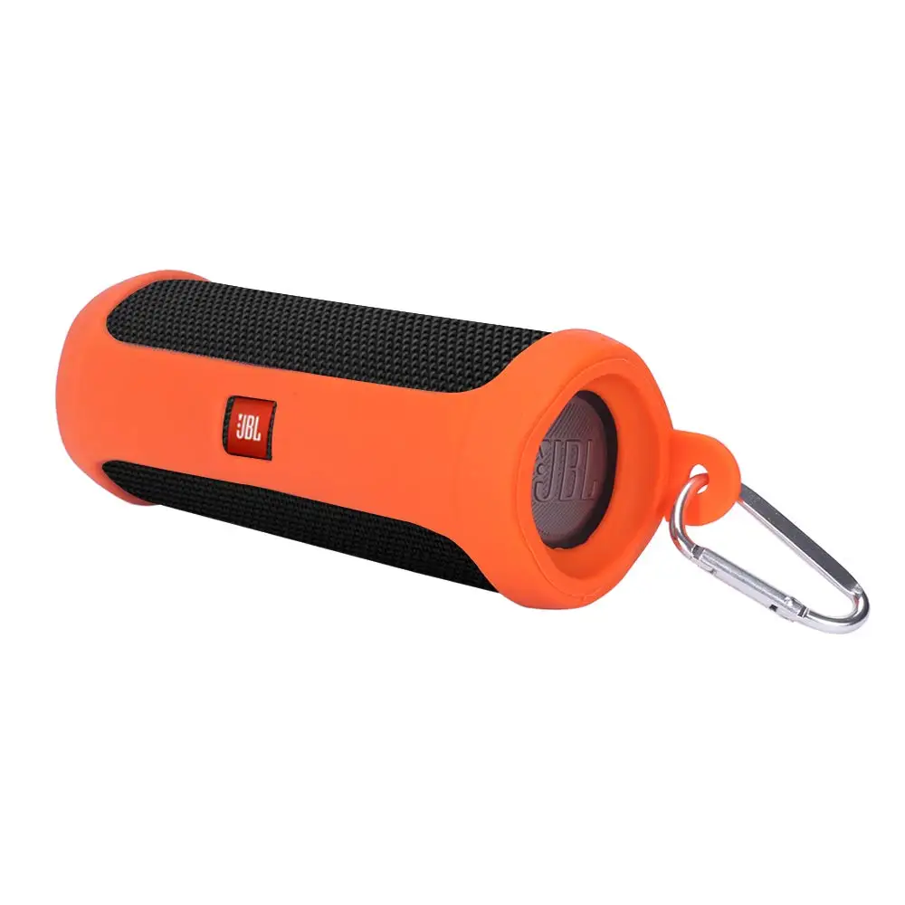 Чехол для JBL FLIP 5 водонепроницаемый портативный bluetooth-динамик прочный силиконовый дополнительный карабин для удобной переноски
