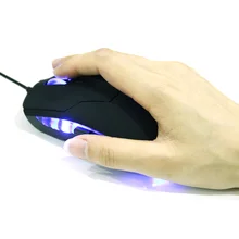 Светодиодный USB Проводная игровая мышь 6 кнопок Регулируемая оптическая компьютерная мышь 2400 dpi для игрового ноутбука VH99