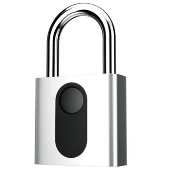 

Smart Keyless Fingerprint Padlock Waterproof USB Rechargeable Fingerprint Unlock Anti-Theft Security Padlock Cabinet Door Luggag