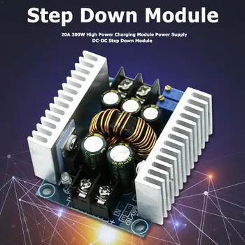 

300W 20A DC-DC Buck Converter Step Down Module Constant Capacitor Power Driver Down Current LED Step Electrolytic Voltage M I9L7