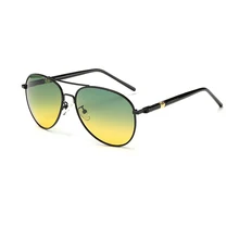 Поляризационные мужские солнцезащитные очки Matel Frame солнечные очки ночного видения 3 цвета черный/коричневый/золотой