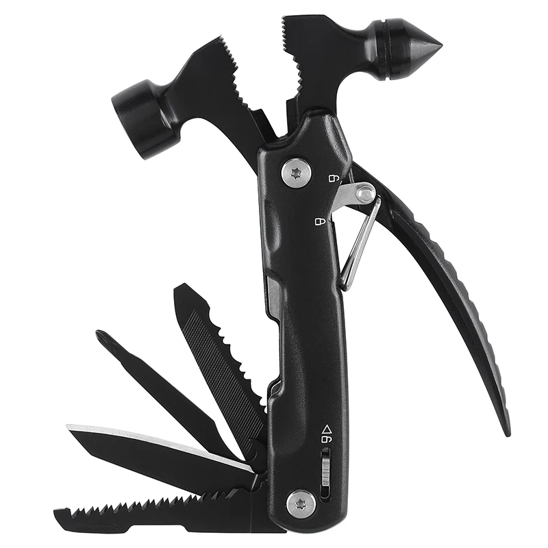 

Multifunctional Hammer Hand Tools Plier Camping Multi Tool Nail Puller Camping Outdoor Survival Folding Knife Multitool