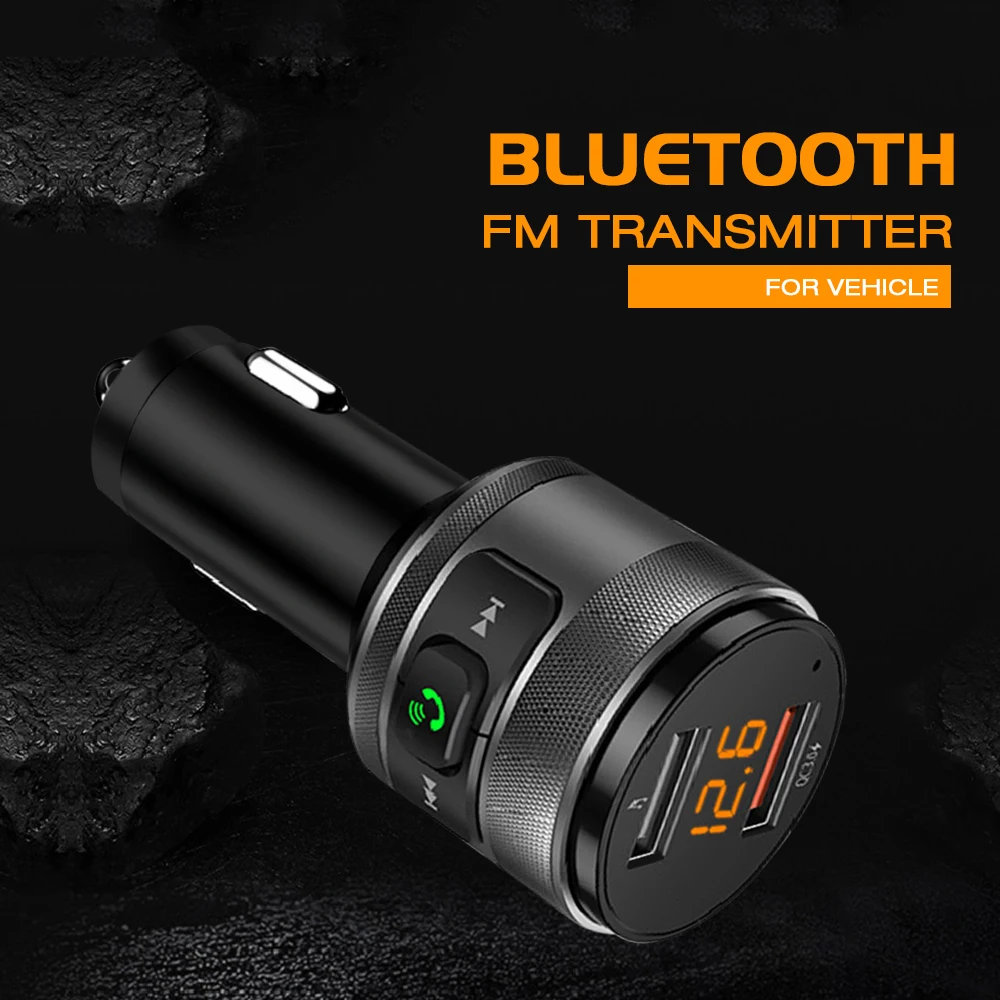 C57 Bluetooth 4,2 автомобильный fm-передатчик с дисплеем напряжения аккумулятора usb порт для зарядки автомобильные аксессуары XZ-03