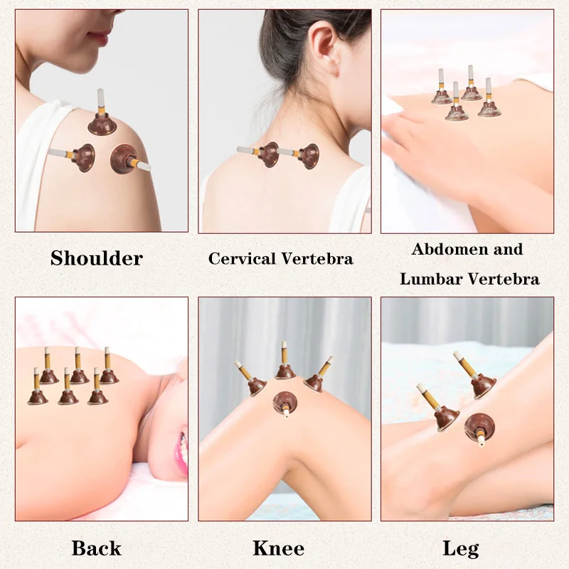 60Pcs Packing Moxa Stick Moxibustion Stickers Chinese Medicine Moxas Acupuncture Therapy Massager For Body Warm Uterus Stomach images - 6