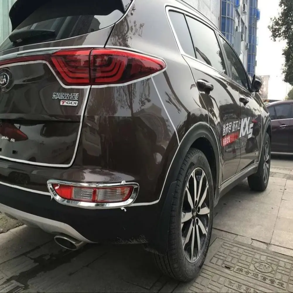 Для Kia Sportage 4 QL 2016 2017 2018 ABS хром внешний задний противотуманный фонарь светильник