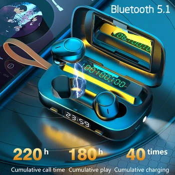 

Ottwn M13 TWS Bluetooth earphones Bluetooth 5.1 Wireless earphone Sports Noise Reduction IPX7 Waterproof Headset with mic mirror