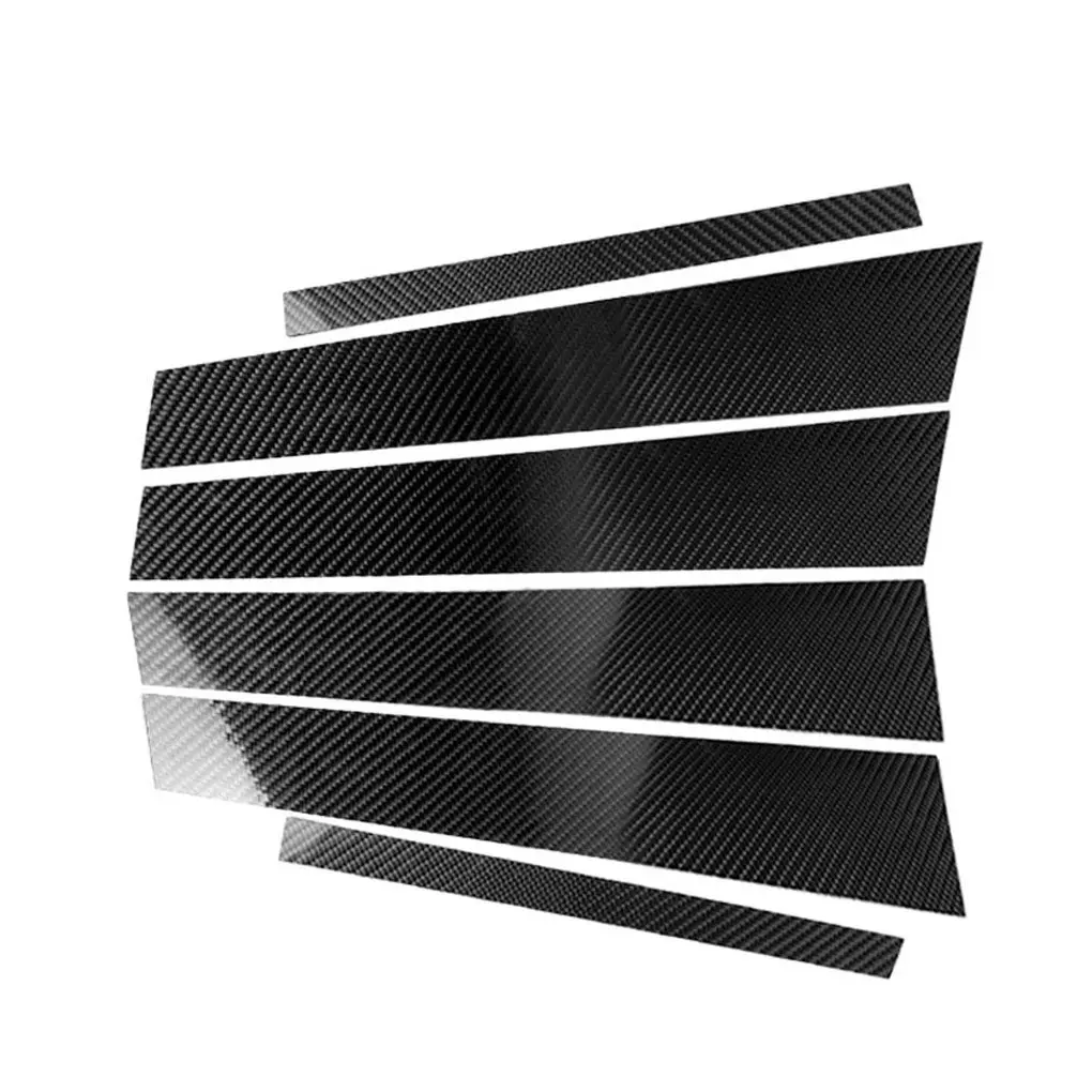

Car Window Column B Pillar Carbon Fiber Cover Sticker Set Replacemnt For BMW 5 Series F90 2011-2017