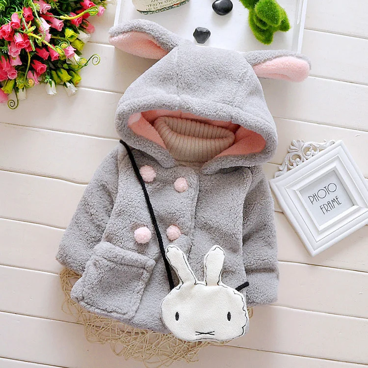 Childrenswear Winter New Style Girls Thick Furry Coat Infant Korean-style Cotton-padded Clothes