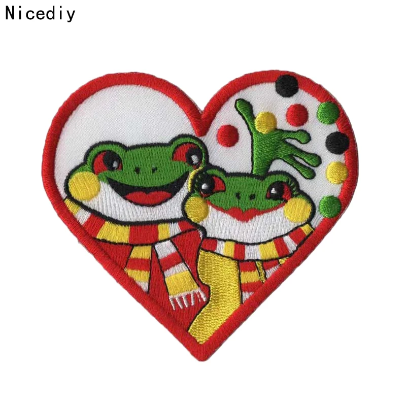 

Nicediy Cartoon Oeteldonk Full Embroidered Frog Carnival For Netherland Iron On Patches for jacket stripe Patches for Clothing C