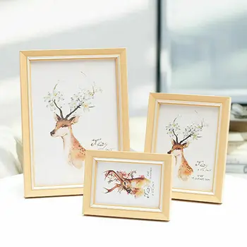 

Vintage Chic Picture Frames Photo / Poster Frame Oak Large square
