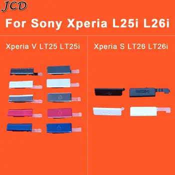

JCD USB Charging Port Dust Plug + Micro SD & Sim cards Jack Port Slot Cover for Sony Xperia V LT25i lt25 S LT26 Dust Waterproof