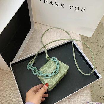 

Fashion solid crocodile PU Leather Mini handbags for women 2020 women's Shoulder Messenger Bag crossbody bags for women