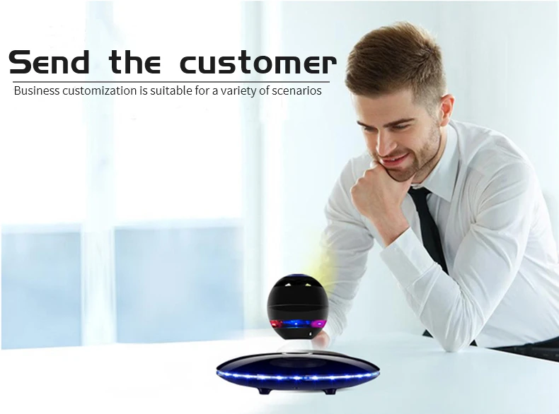 Коммерческий подарок беспроводной bluetooth магнитная левитация bluetooth динамик 4,0 сабвуфер мобильный телефон PC Универсальный