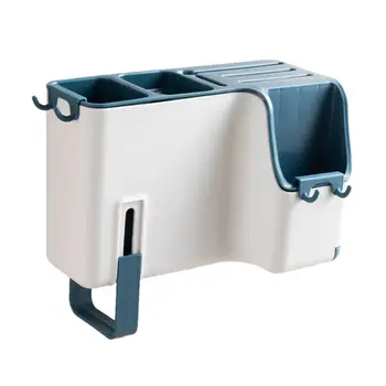 

Wall Mounted Cutlery Drainer Rack Utensils Organizer Spoon Fork Chopsticks Knife