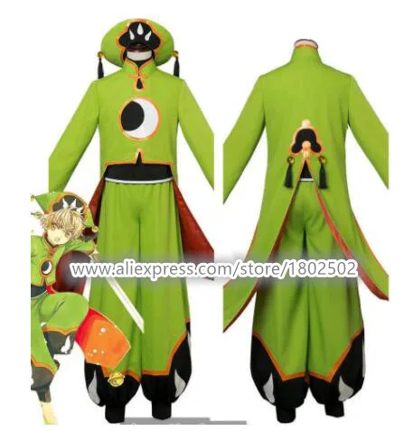Карта аниме Captor Cardcaptor Sakura Косплей Sakura Li Syaoran костюм костюмы на Хэллоуин для взрослых унисекс