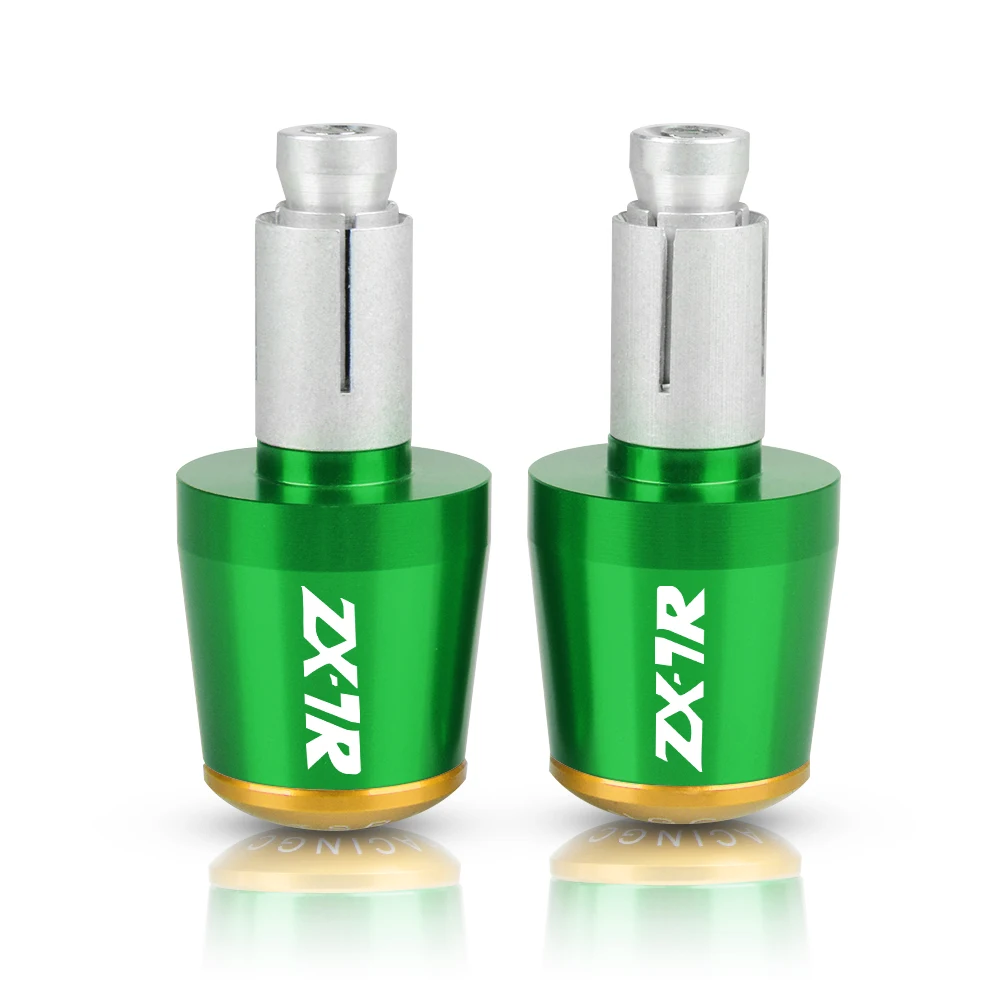 7/" CNC аксессуары для мотоциклов руль бар концы ручки слайдер Для Kawasaki ZX-7R ZX7R ZX7RR 1989-2003 1990 1991 1992 1993 94 - Цвет: Green-Gold