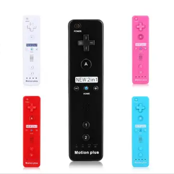 

New Remote Controller Game Plus With Silicone Case for Wii Gamepad Game Controller with Built-in Motion Plus for wii command