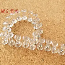 2500 шт./лот, прозрачный пластиковый штифт для ногтей, для мягкой доски, товары для дома, офиса, школы