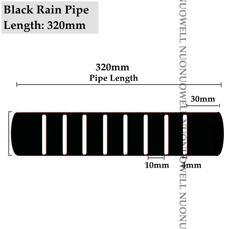 Black 320mm 6 цветов, 20~ 63 мм, водопроводная труба для аквариума, водопроводная труба, водопроводная труба Cess, аквариумная труба из ПВХ, фильтр, аксессуары, дренажная труба - Цвет: Black 320mm