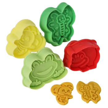 

4pcs/set DIY 3D Insect Plasticine Mold Tools Sets Kit Sand Kids Play Dough Modeling Soft Clay Educational toys for children Gift