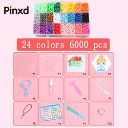 Perles collantes magiques à l'eau pour garçons et filles, jouet fait à la main, Puzzle éducatif, Hama, 12000 pièces 