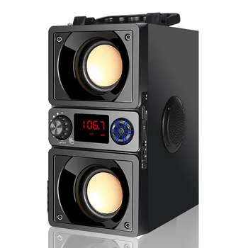 

Bluetooth Speaker Subwoofer Portable Outdoor Bass 6D Surround Stereo Computer Speakers Support FM Radio TF AUX MP3 Music Center
