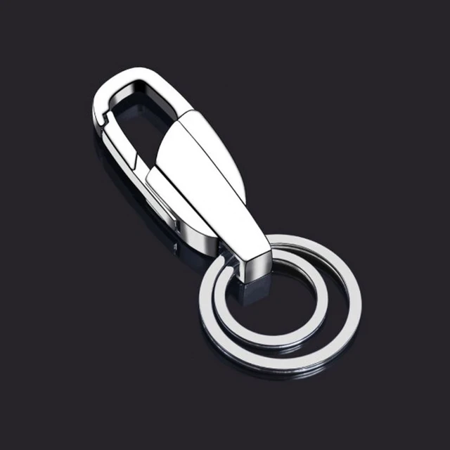 100pcs Round Flat Key Chain Rings, TSV 25mm Metal Split Ring Key Rings  Chains for Home Car Keys Organization, Silver 