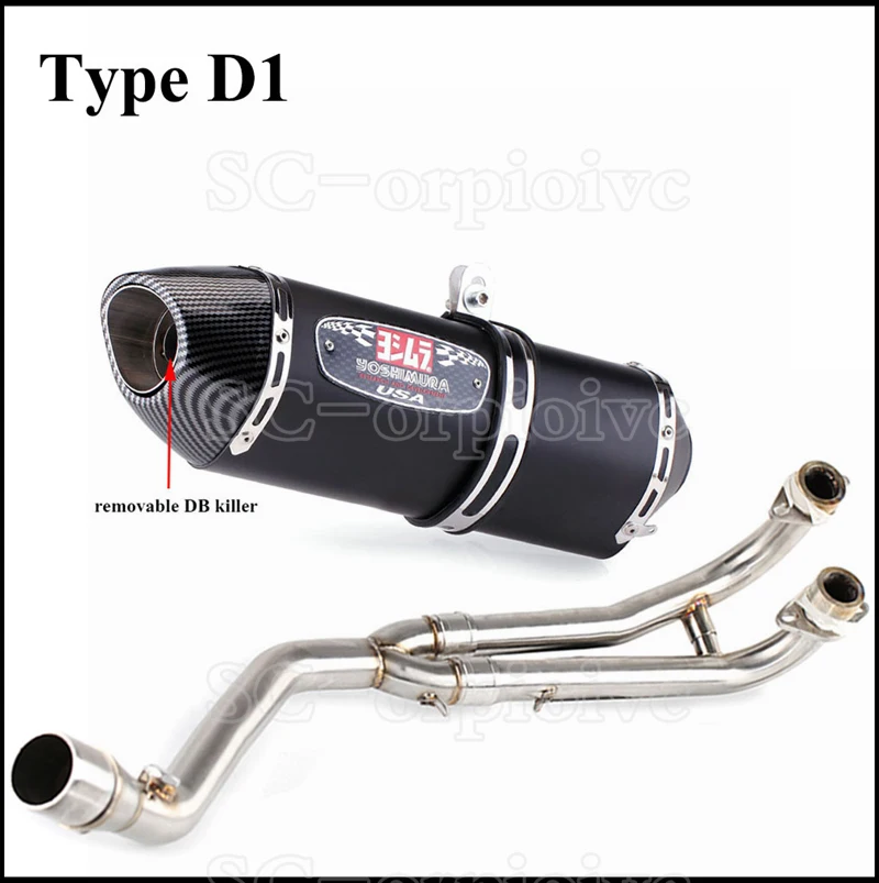 Tmax T-max 530 500 Full Exhaust system Yoshimura R77 Exhaust muffler Pipe With db killer For Yamaha Tmax530 Tmax500 2008 to 2016