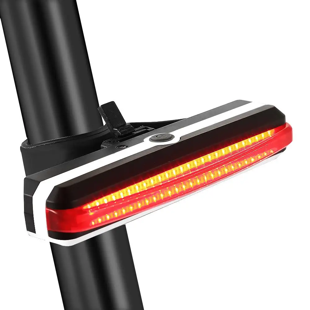 

USB Rechargeable Bike Tail Light Flashing Safety Light Easy Install Optimum Cycling Safety Rear Bicycle Light Warning Light