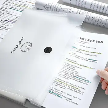 

2020 PP Folder Horizontal 12 Grid Portable Bag Waterproof Student File * Document Organizer 32.5cm 24.5 Test Paper Multi-la V0L1
