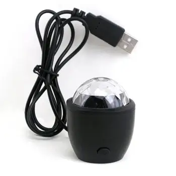 

Sound Control Stage Light 3W 3 LED USB Magic Crystal Ball Lamp Disco Light Laser Wedding home Party lase light for KTV Club Bar
