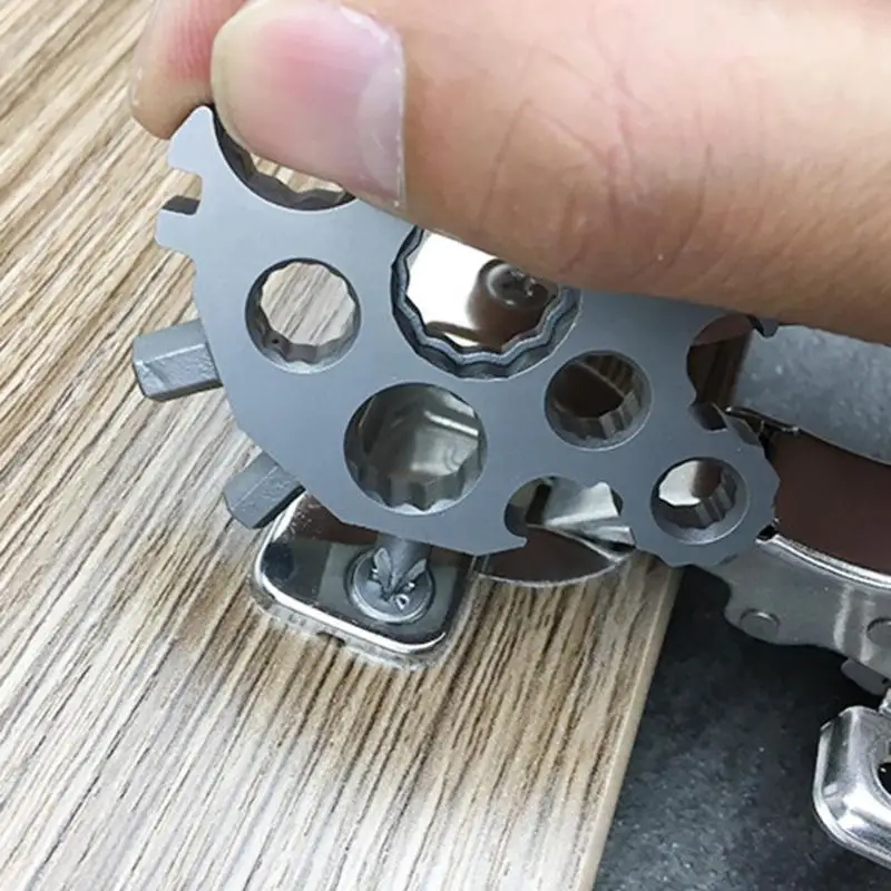 

Stainless Steel Practical Mini Bicycle Wrench Home Portable Bicycle Repair Tools More Functions and Strong Practicability