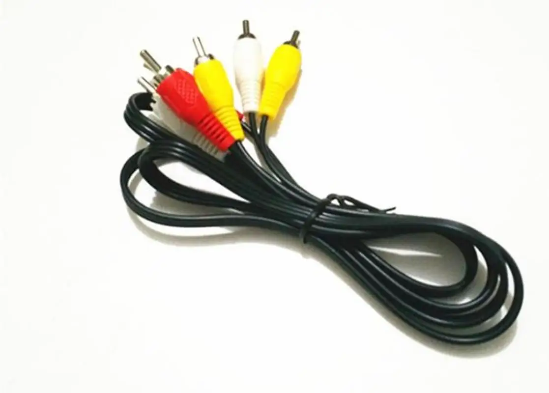 

10PCS Audio Cable 3CRA TV Set-Top Box Connecting Line 1 M 1.5 M Video AV Audio Cable