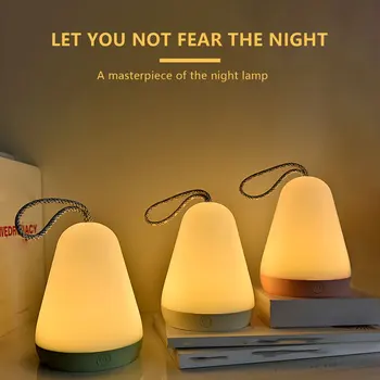 

Portable Lantern Light Simple Led Desk Lamp Emergency Light Charging Usb Night Light Bedroom Bedside Reading Light