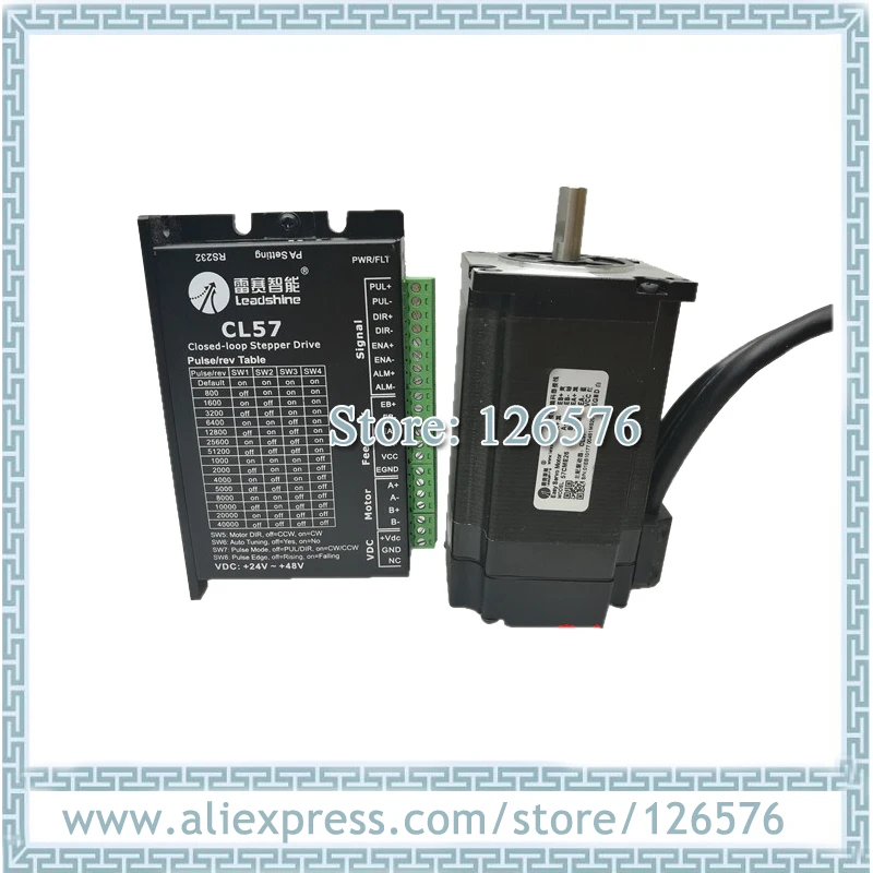 US $118.00 Original Leadshine 2 Phase Total Closed Loop Stepper Motor With Driver CL5757CME26 26NM NEMA23 Stepper Motor