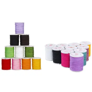 

20 Rolls of Nylon Beading Thread Cord for DIY Jewellery Making Mixed Colors---1mm & 0.8mm