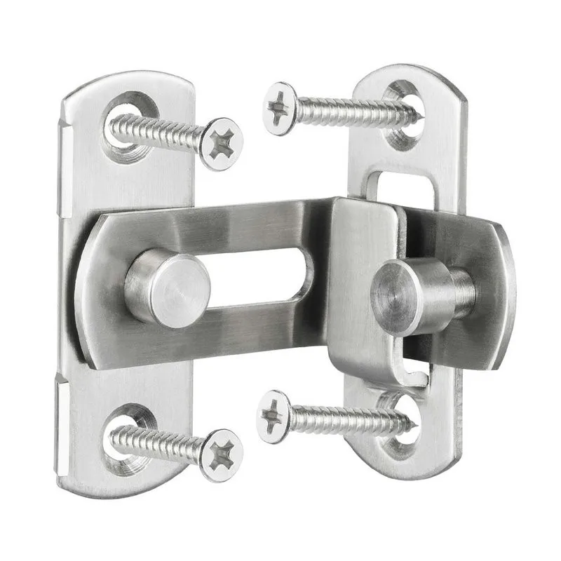 Pestillo de puerta de ángulo recto, cerrojo de flexión de 3/4 pulgadas, 90 grados, Perno con tornillos para puertas, hebilla, cierre deslizante