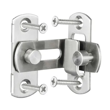 

3/4 Inch 90 Degree Right Angle Door Latch Hasp Bending Latch Barrel Bolt with Screws for Doors Buckle Bolt Sliding Lock