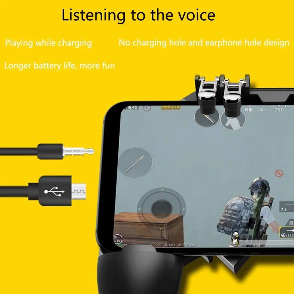 Геймпад Pubg контроллер Джойстик ручка металлическая кнопка пуска стрельба бесплатно огонь мобильный игровой контроллер для IOS Android мобильный телефон
