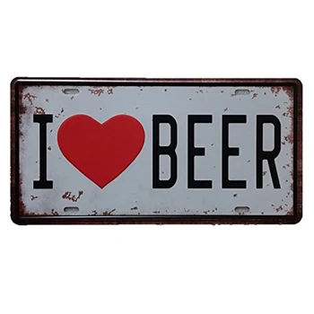 

Vintage Iron Sign Plaque Wall Art Poster Cafe Bar Pub Plate Decor,15x30cm