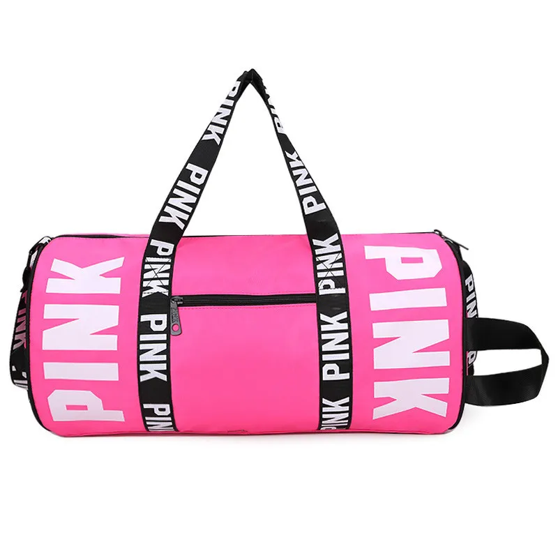 Outdoor Waterproof Nylon Sports Gym Bags Men Women Training Fitness Travel Handbag Yoga Mat Sport Bag with shoes Compartment
