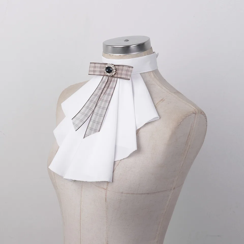 Authentique Collier Détachable En Dentelle Jabot Décoratif Pour Costume De Vampires Pirates, Bal Masqué, Fête, Cosplay, A