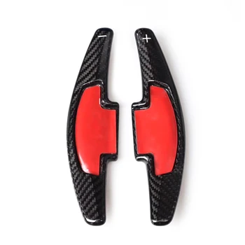 

2pcs Carbon Fiber Steering Wheel Shift Paddle Extension Shifter Black Fit For Honda Accord Civic CR-V Pilot Odyssey Insight