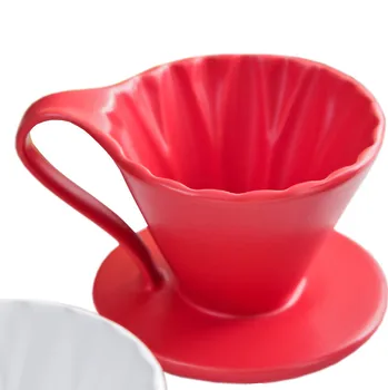 

1pc Porcelain Coffee Filters Ceramic Coffee Dripper Coffee Maker Set Coffee Tools