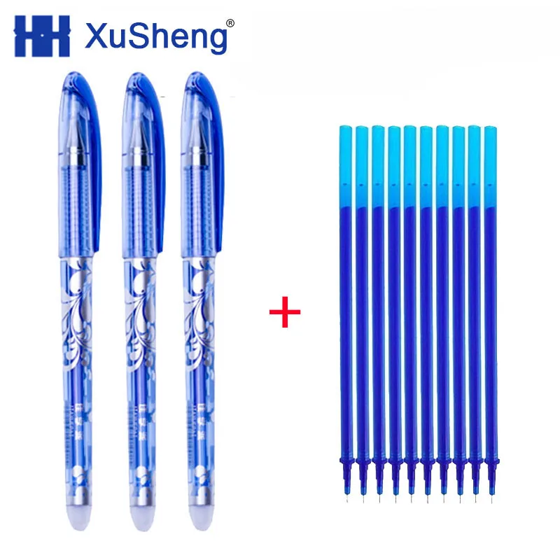13pcs/set 0.5mm Black/Blue Ink Erasable Pen Magical Writing Gel Neutral | Канцтовары для офиса и дома