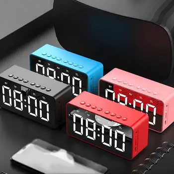 

3-in-1 LED Mirror Alarm Clock With Wireless Bluetooth Speaker And FM Radio Clock Table Digital Electronic Desktop Alarm Clocks